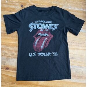 THE ROLLING STONES U.S. Tour '78 T-Shirt - Kids Size 5T - Rock & Roll Concert T